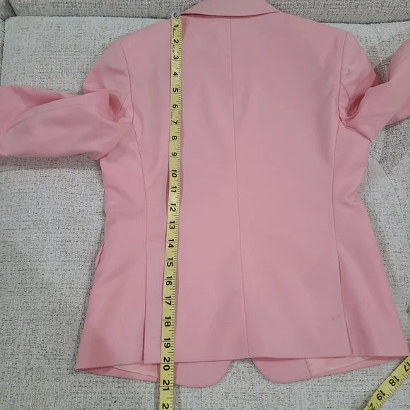 Boys Size 7 Blazer Dress Sport Coat Miami Vice Pink Suit Jacket Shawl Lapels - Picture 7 of 7